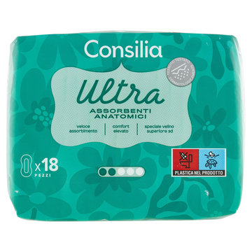 Consilia Saper Scegliere Assorbenti Ultra Anatomico 18 Pezzi