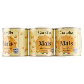Consilia Saper Scegliere Mais Naturalmente Dolce Cotto al Vapore 3 x 160 g
