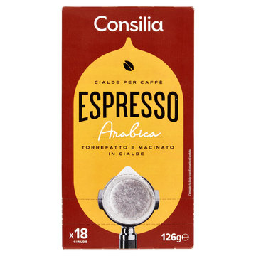 Consilia Caffe in Cialde Espresso Arabica 18 pezzi