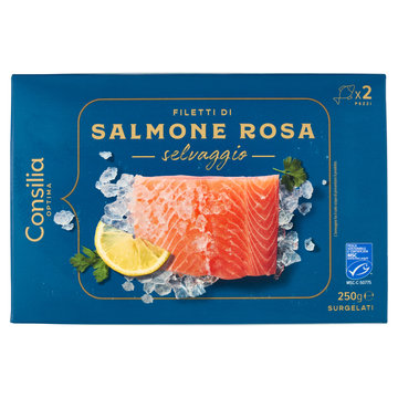 Filetti di Salmone Rosa senza pelle 125 gr x2 Consilia