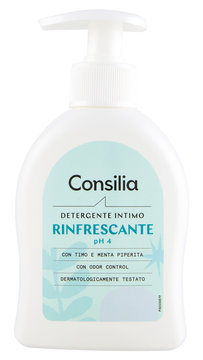 Consilia Detergente Intimo Rinfrescante con Timo e Menta Piperita pH4 200 ml