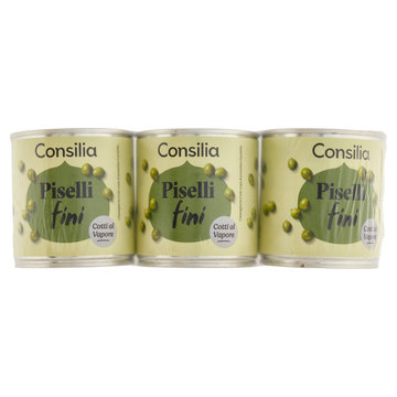 Consilia saper scegliere piselli fini cotti al vapore 150 ml