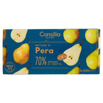 Consilia Optima Nettare di Pera 70% Frutta 3x200 ml