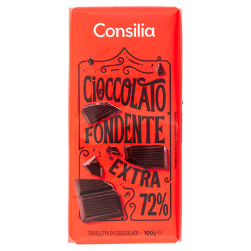 Consilia Cioccolato Fondente Extra 72% 100 g
