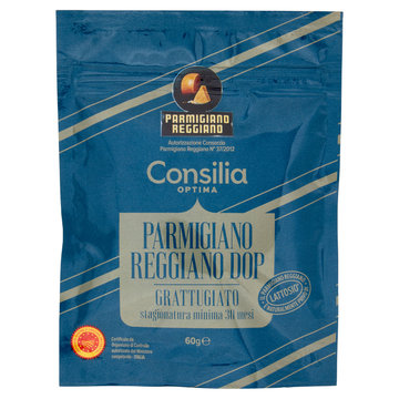 Consilia Scelte Premium Parmigiano Reggiano Grattugiato 30 mesi 60 g