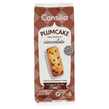 Consilia Plum Cake con Gocce di Cioccolato 6x35 g