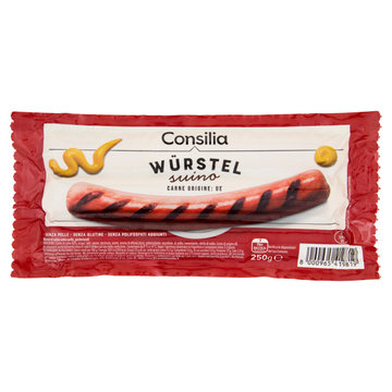 Consilia 3 Wurstel di Puro Suino 250 g
