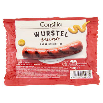 Consilia 4 Wurstel di Puro Suino 100 g