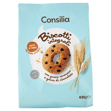 Consilia Biscotti con Grano Saraceno e Gocce di Cioccolato 430 g