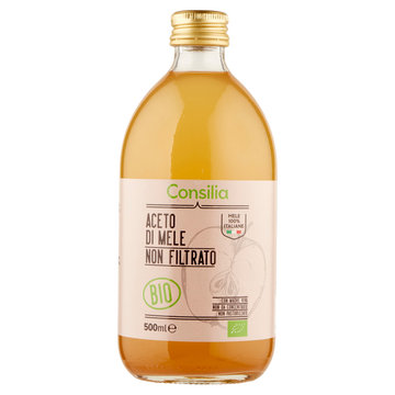 Consilia Aceto di Mele Non Filtrato Biologico 500 ml