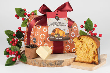 Panettone Caramello Salato e Cioccolato bianco Fatti Buoni 750gr