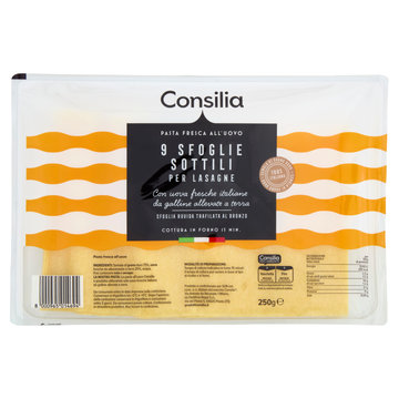 Consilia sfoglia sottile per lasagne 250 gr