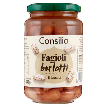 Consilia saper scegliere fagioli borlotti vaso in vetro 240 gr