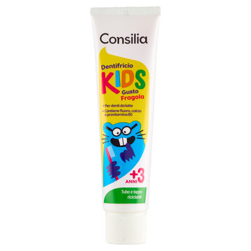 Consilia Saper Scegliere Dentifricio Kids +3 Anni Gusto Fragola 50ml