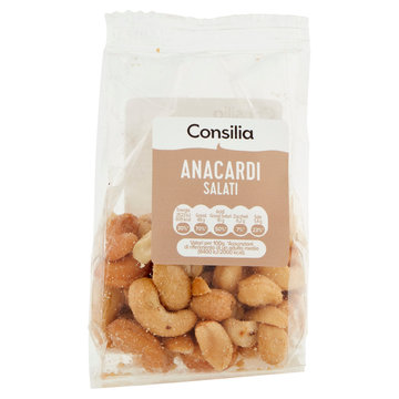 Consilia Frutta Secca Anacardi Dorati e Salati 100 g