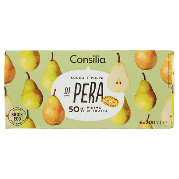 Consilia Succo e Polpa di Pera 6x200 ml