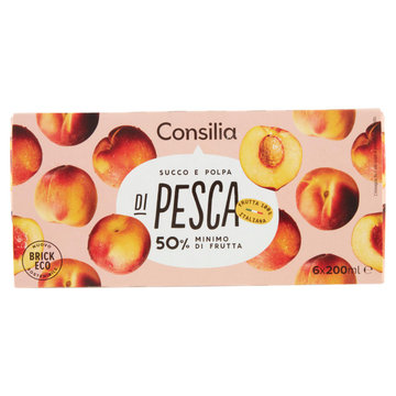 Consilia Succo e Polpa di Pesca 6x200 ml