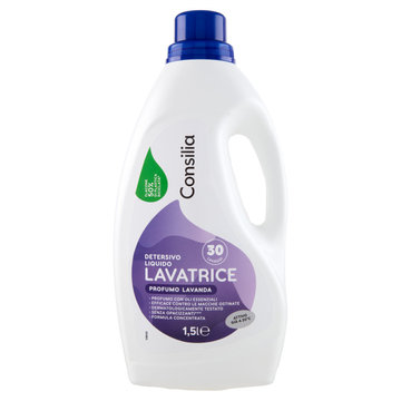 Consilia Detersivo per Lavatrice Liquido Lavanda 30 Lavaggi 1,5 L