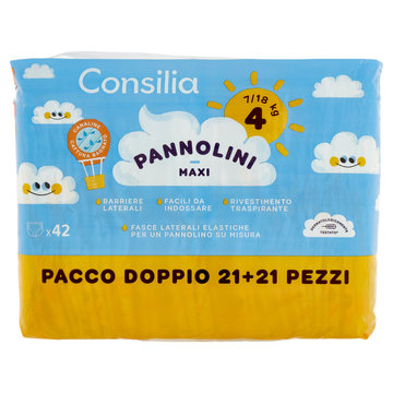 Consilia Pannolini per Bambini Maxi 7-18 kg 2x21 pezzi